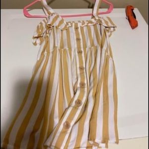 Yellow and White shirt